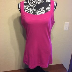 TM EDDIE BAUER FUCHIA PINK COTTON FREEDRY TANK TOP